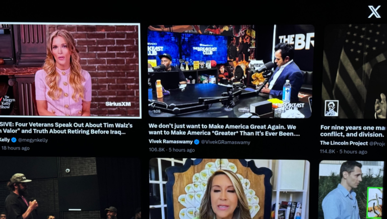 The X TV app wobbles onto your big screen